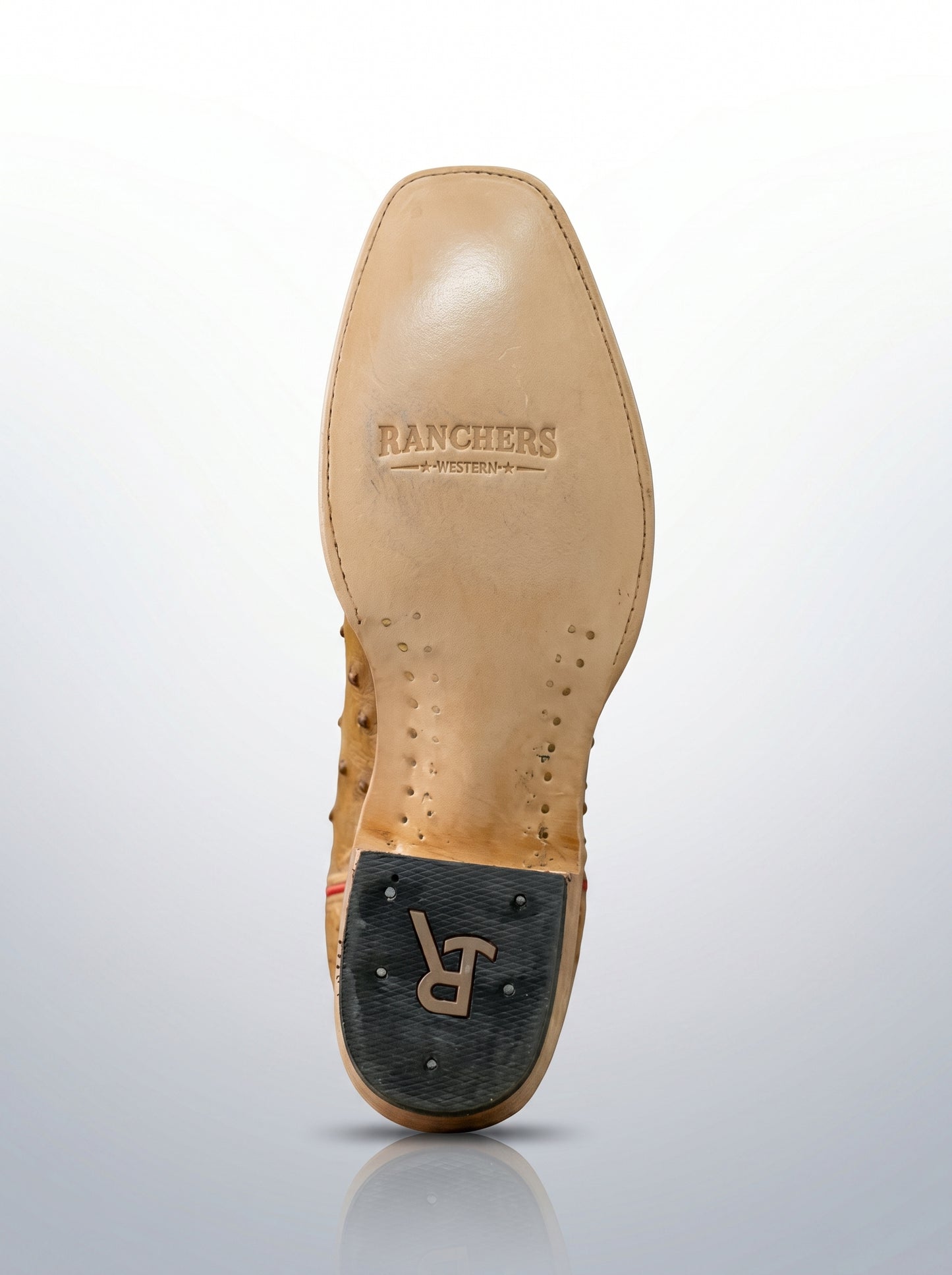 Ranchers Umber Quill Rider — Cutter Toe Riding Heel