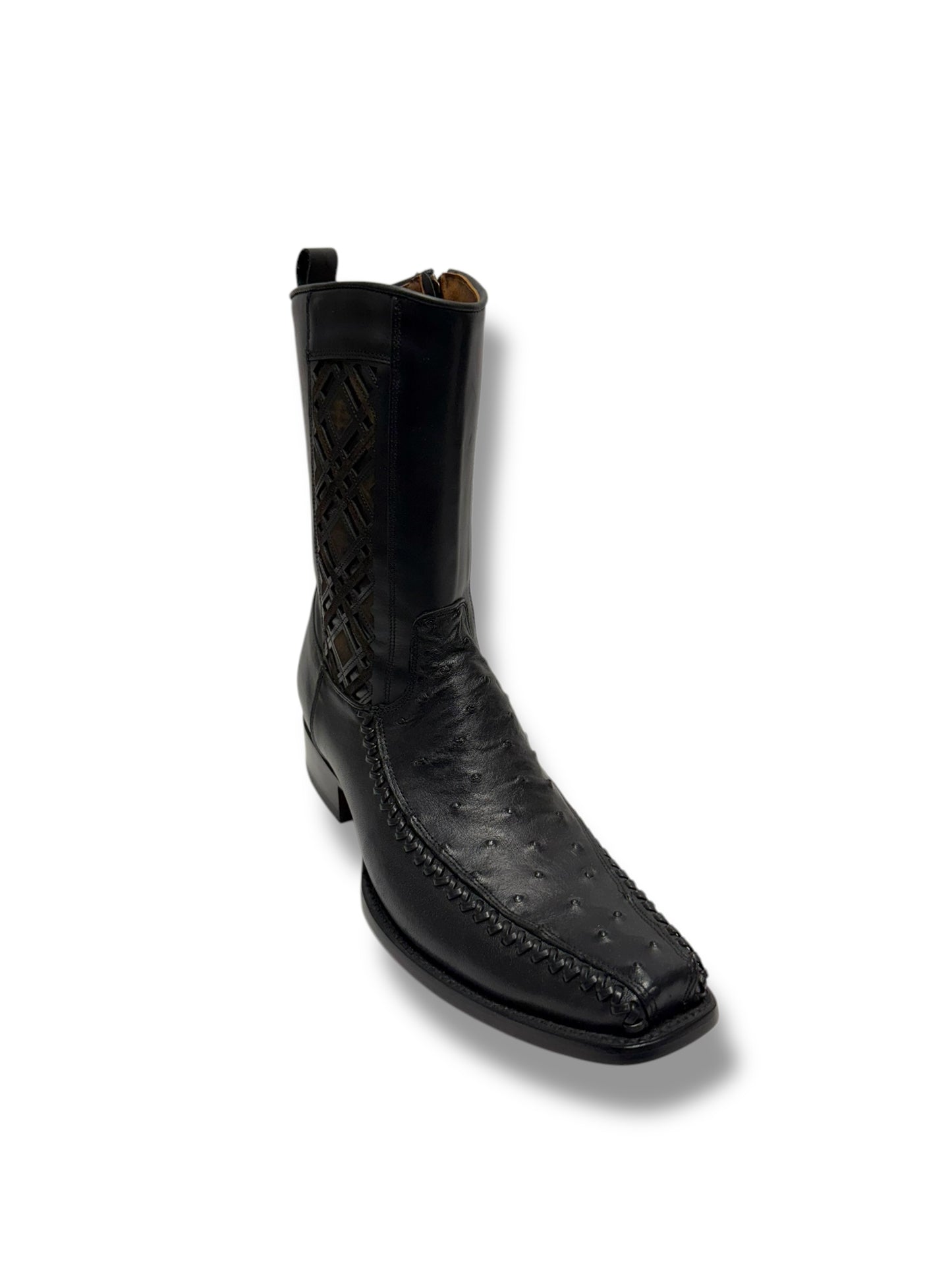 Ranchers Ostrich Negro Botin