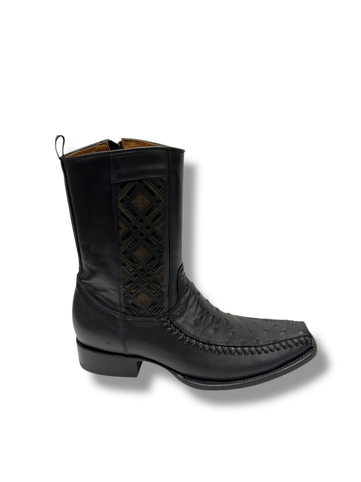 Ranchers Ostrich Negro Botin